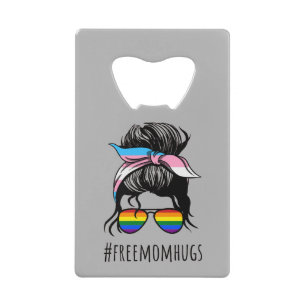 Free Mum Hugs IV - Messy Bun Rainbow Gay Trans