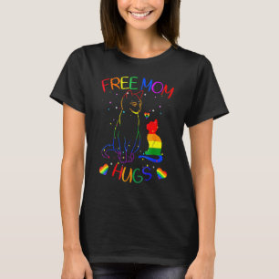 Free Mum Hugs Lgb Cat Gay Pride Rainbow Essentia T-Shirt