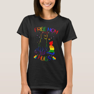 Free Mum Hugs Lgbt Cat Gay Pride Rainbow 1 T-Shirt