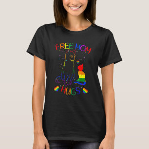 Free Mum Hugs Lgbt Cat Gay Pride Rainbow 1 T-Shirt