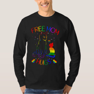 Free Mum Hugs Lgbt Cat Gay Pride Rainbow 1 T-Shirt