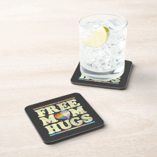 Free Mum Hugs Lgbt Pride Coaster