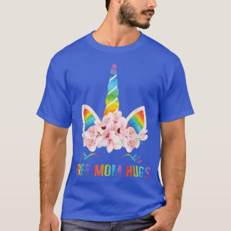 Free Mum Hugs, LGBT Pride, LGBT Unicorn, Mother's  T-Shirt