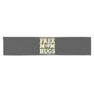 Free Mum Hugs Lgbt Pride Short Table Runner