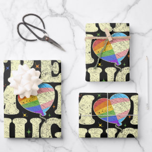 Free Mum Hugs Lgbt Pride Wrapping Paper Sheet