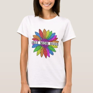 Free Mum Hugs LGBTQIA+ Pride Support T-Shirt