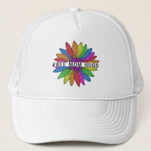 Free Mum Hugs LGBTQIA+ Pride Support Trucker Hat