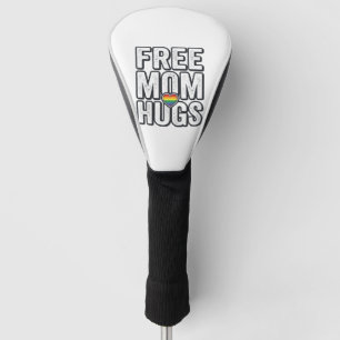 Free Mum Hugs Pride Heart Vintage T-Shirt Design_1 Golf Head Cover