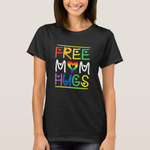 Free Mum Hugs  Rainbow Heart Lgbt Pride Month  1 T-Shirt