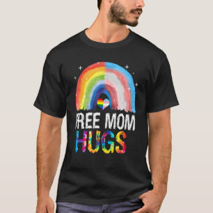 Free Mum Hugs Rainbow Lgbt Pride Tie Dye T-Shirt