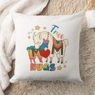 Free Mum Hugs – Rainbow Sheep LGBTQ Pride Hug Cushion