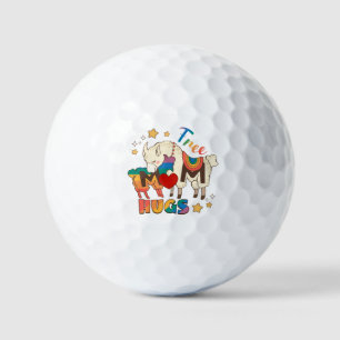 Free Mum Hugs – Rainbow Sheep LGBTQ Pride Hug Golf Balls