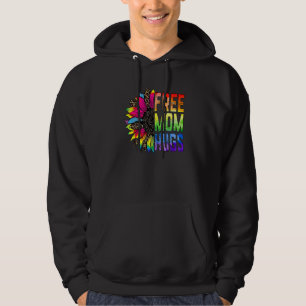 Free Mum Hugs Rainbow Sunflower Gay Pride Lgbtq Ma Hoodie