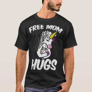 Free Mum Hugs Unicorn Asexual Ace Pride Flag Lgbt  T-Shirt