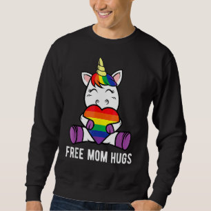 Free Mum Hugs  Unicorn Gay Lgbt Pride Month Sweatshirt