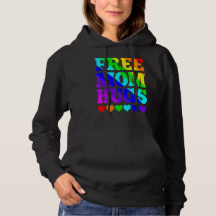 Free Mum Hugs Women Free Mum Hugs Rainbow Gay Pri Hoodie