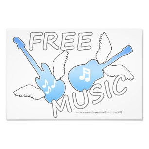 Free Music  Photo Print