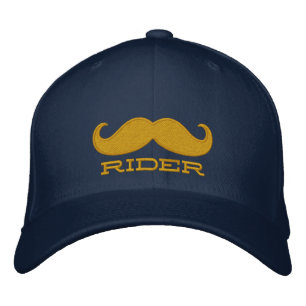 FREE MUSTACHE RIDES EMBROIDERED HAT