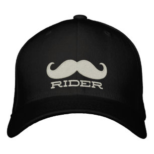 FREE MUSTACHE RIDES EMBROIDERED HAT