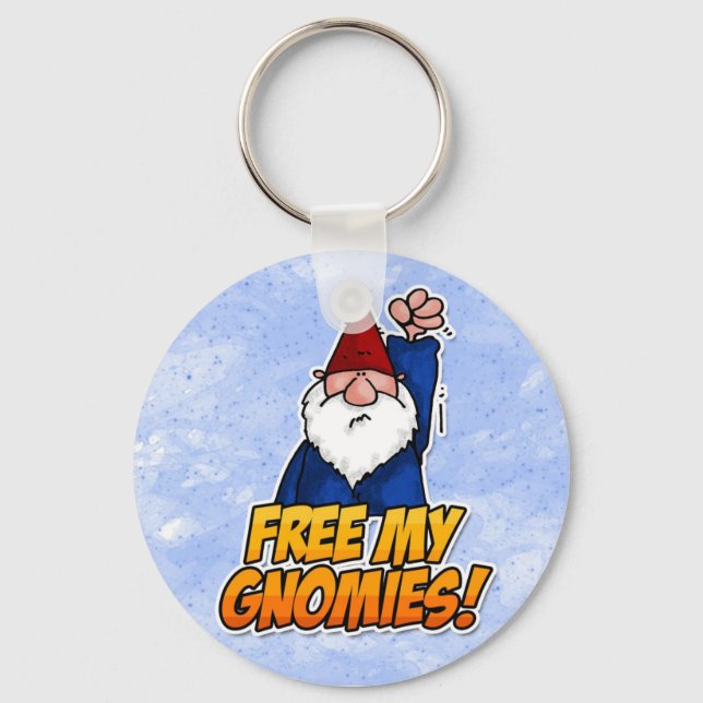 free my gnomies key ring (Front)