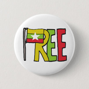 Free Myanmar 6 Cm Round Badge