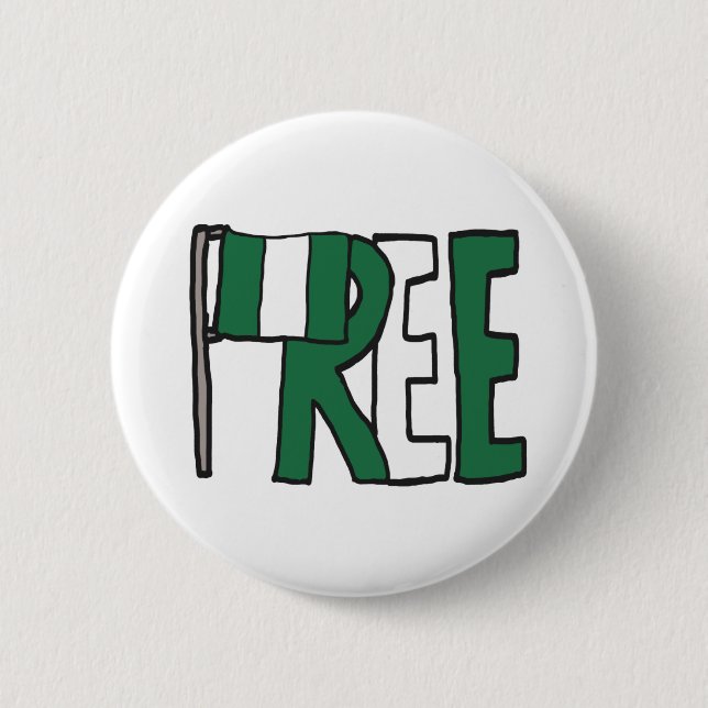 Free Nigeria 6 Cm Round Badge (Front)