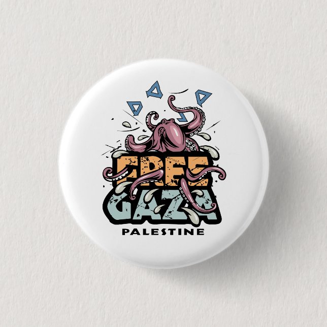 Free Palestine 3 Cm Round Badge (Front)