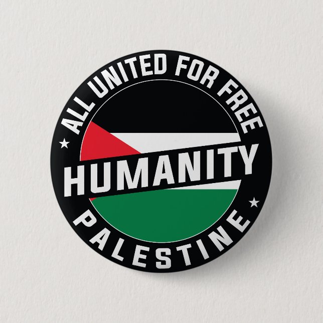 Free Palestine 6 Cm Round Badge (Front)
