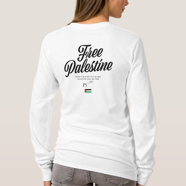 Free Palestine' Advocacy Tee (Back)