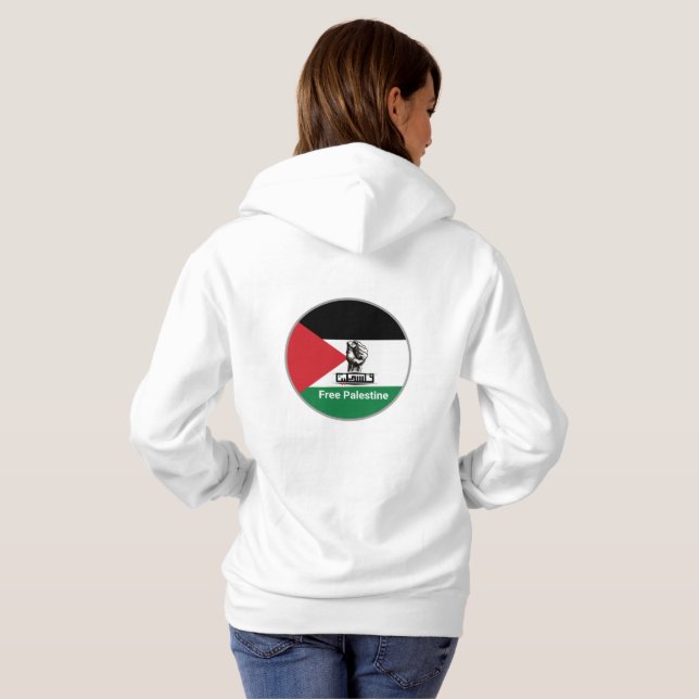 FREE Palestine Arabic text Hoodie (Back Full)