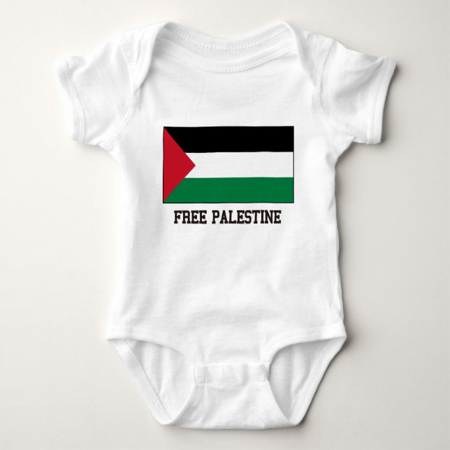 Free Palestine Baby Bodysuit (Front)