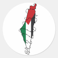 Free Palestine Barbed Wire Map Palestinian Freedom