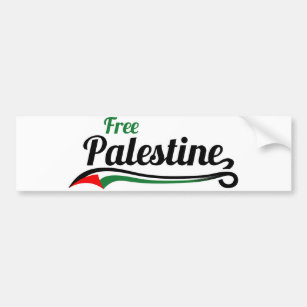 Free Palestine, Baseball Style Bumper Sticker