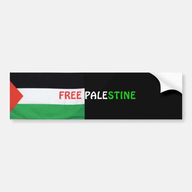 FREE PALESTINE Bumper Sticker (Front)