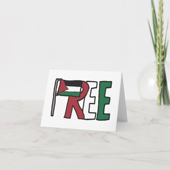 Free Palestine Card (Front)