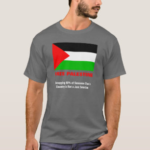 Free Palestine Charcoal Grey T-Shirt