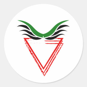 Free Palestine End Apartheid Flag Classic Round Sticker