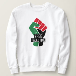 Free Palestine flag fist Sweatshirt