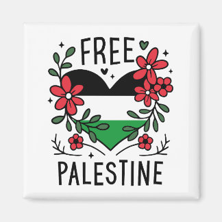 Free palestine flag magnet