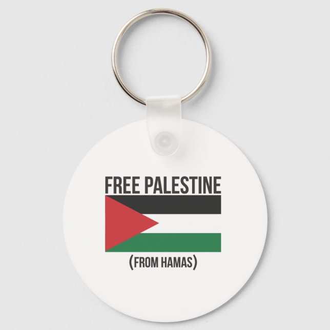 Free Palestine from Hamas Key Ring (Front)