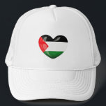 Free Palestine. Heart Shaped Palestinian Flag Hat<br><div class="desc">Free Palestine. Heart Shaped Palestinian Flag Hat.</div>