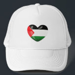 Free Palestine. Heart Shaped Palestinian Flag Hat<br><div class="desc">Free Palestine. Heart Shaped Palestinian Flag Hat.</div>