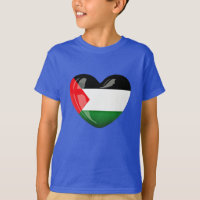 Free Palestine. Heart Shaped Palestinian Flag