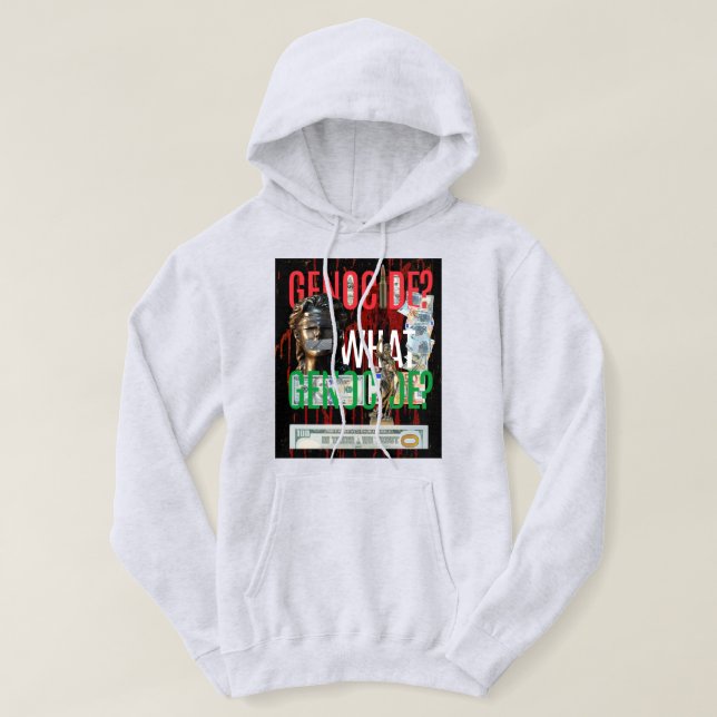 Free Palestine Hoodies| No To Genocide On Gaza  Hoodie (Design Front)