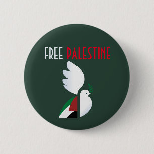 Free Palestine – Human Rights Awareness 6 Cm Round Badge