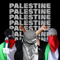 Free Palestine In Palestinian Scarf Design| Gaza