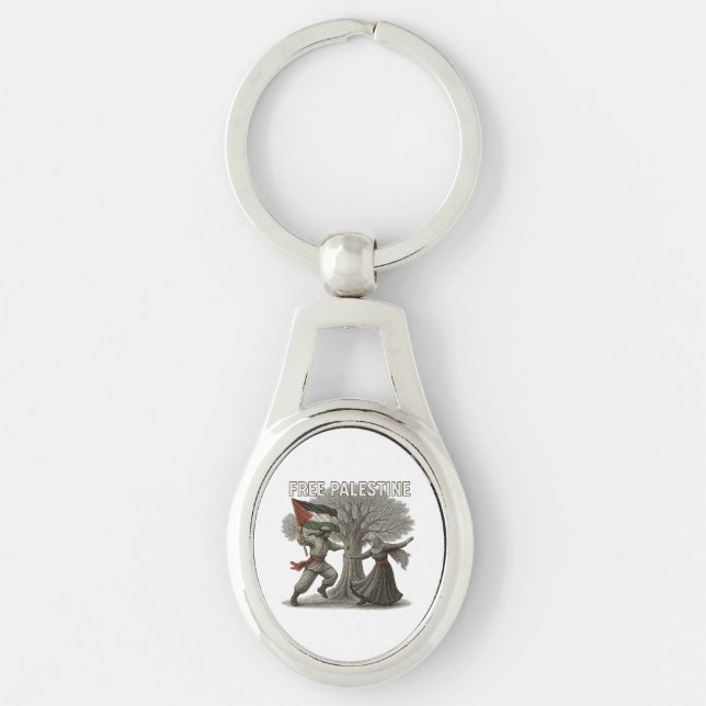 Free Palestine Keychain – Symbol of Freedom (Front)