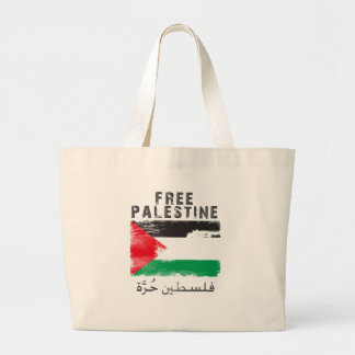 Free Palestine Large Tote Bag