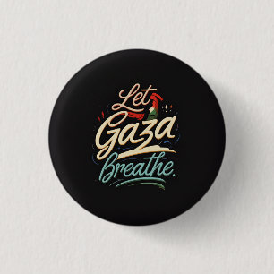 Free Palestine – Let Gaza breathe Human Rig 3 Cm Round Badge
