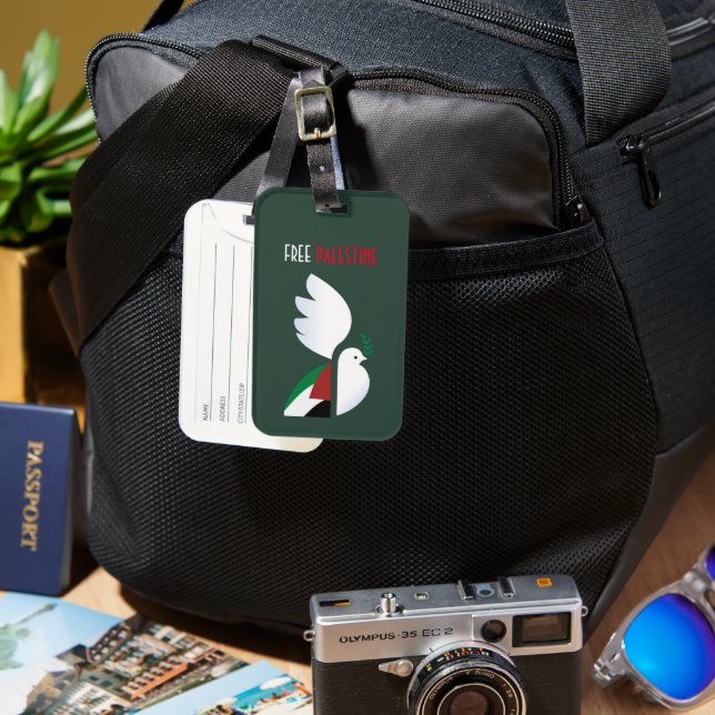 Free Palestine Luggage Tag (Front & Back)